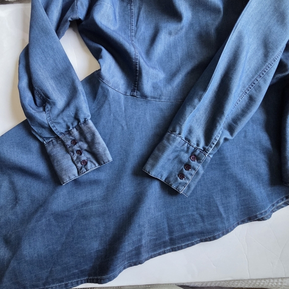 Ashley Stewart Asymmetric Long Sleeve Top - Picture 3 of 7